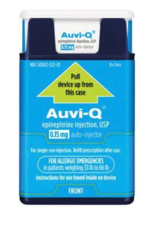 AUVI-Q  CHILD: 0.15 mg Epinephrine