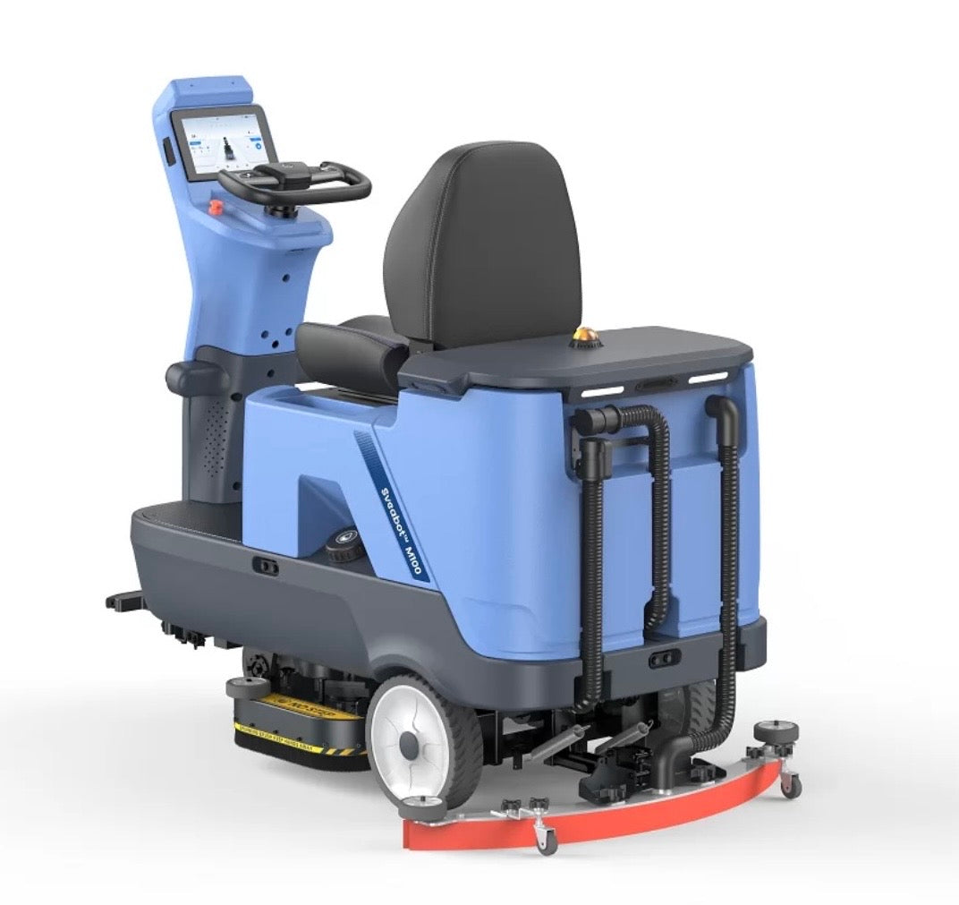 Industrial cleaning robot with advanced navigation