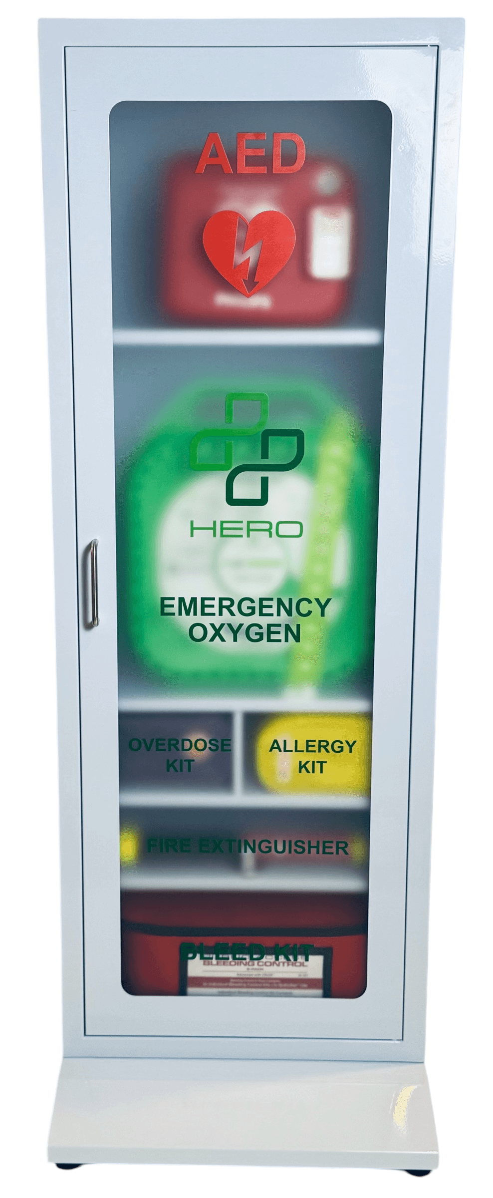 Hiro　　エコー6セット、アスプリ2セット HERO6 Station - Emergency Cabinet Supplies | AED, Oxygen, Bleed