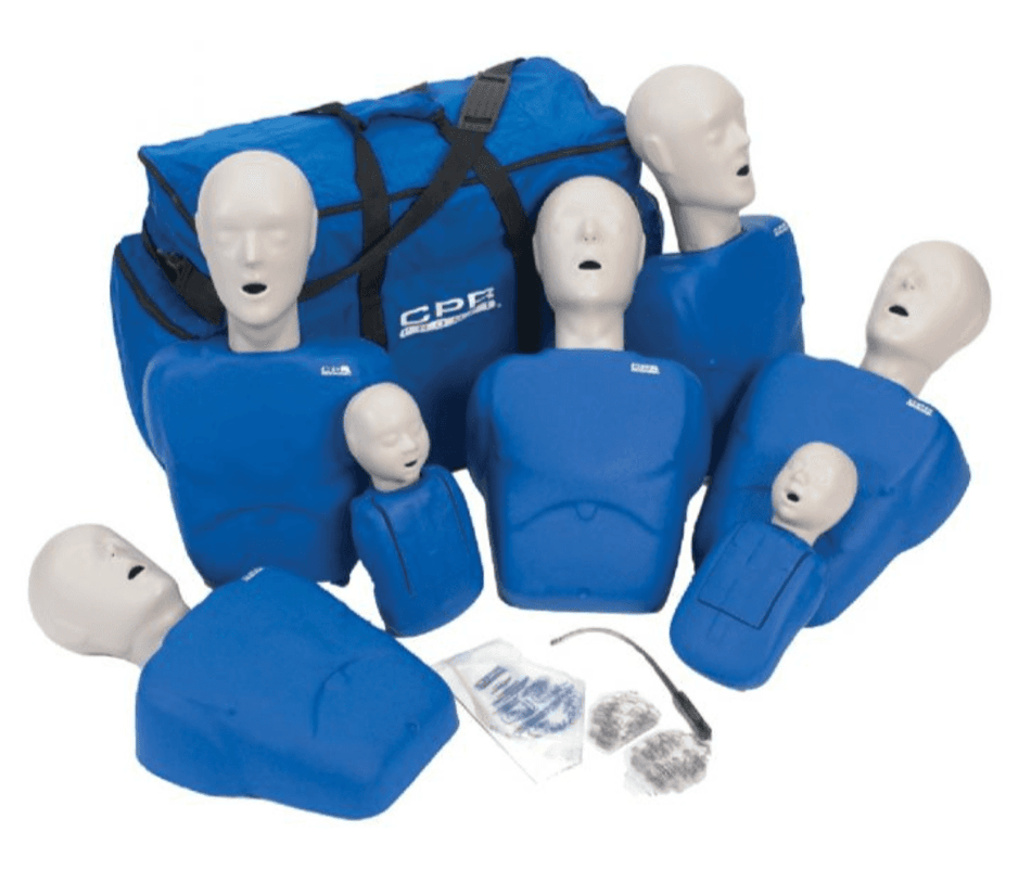 CPR Manikins 7-Pack, (5) Adult, (2) Infant Manikins