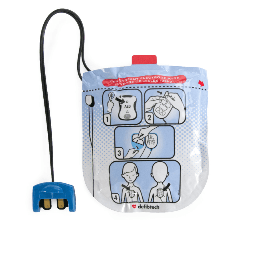Defibtech Lifeline AED VIEW, PRO and ECG AED Pediatric Electrode Pads