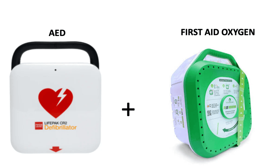 AED + FIRST AID OXYGEN BUNDLE