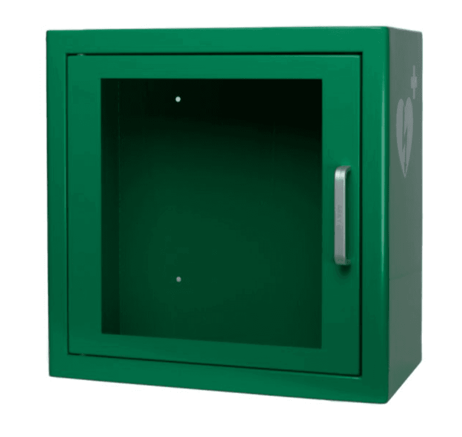 Compact AED Cabinet (Green or White)