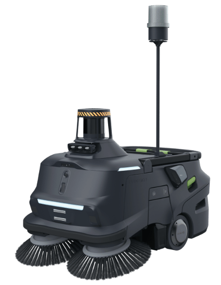 PUDU MT1 Max: Indoor/Outdoor AI Industrial Floor Sweeper Robot