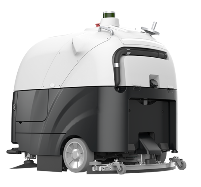 Efficient outdoor cleaning robot with advanced navigation and large capacity