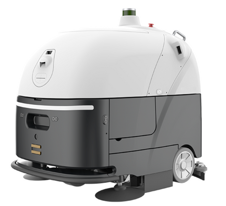 Outdoor cleaning robot with autonomous operation and high-capacity design