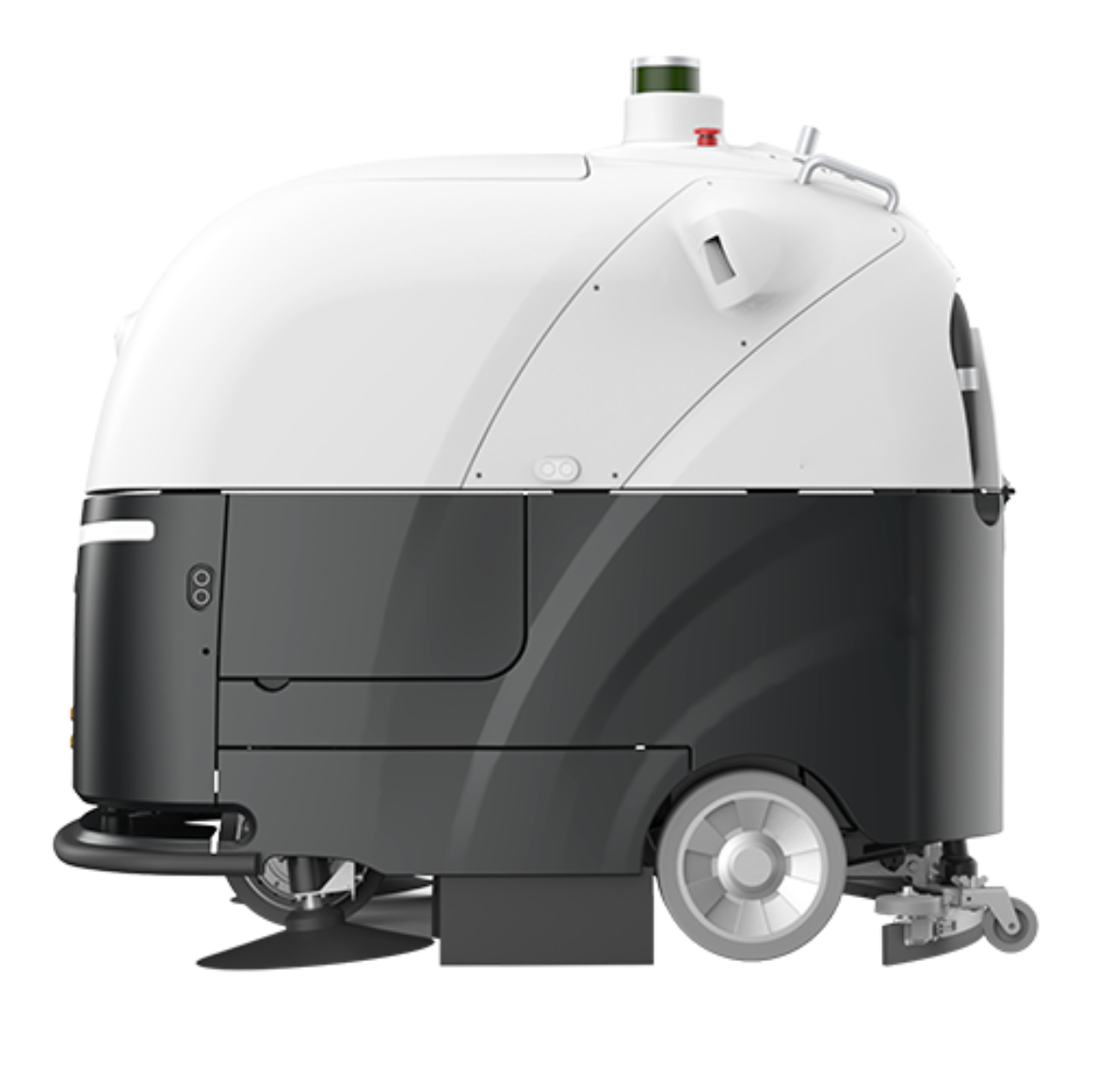 Autonomous outdoor cleaning robot with compact build and high-performance features