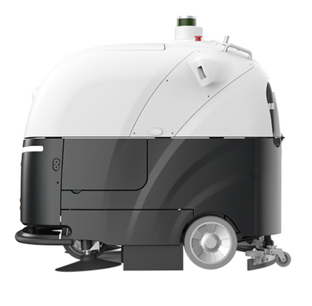 Autonomous outdoor cleaning robot with compact build and high-performance features