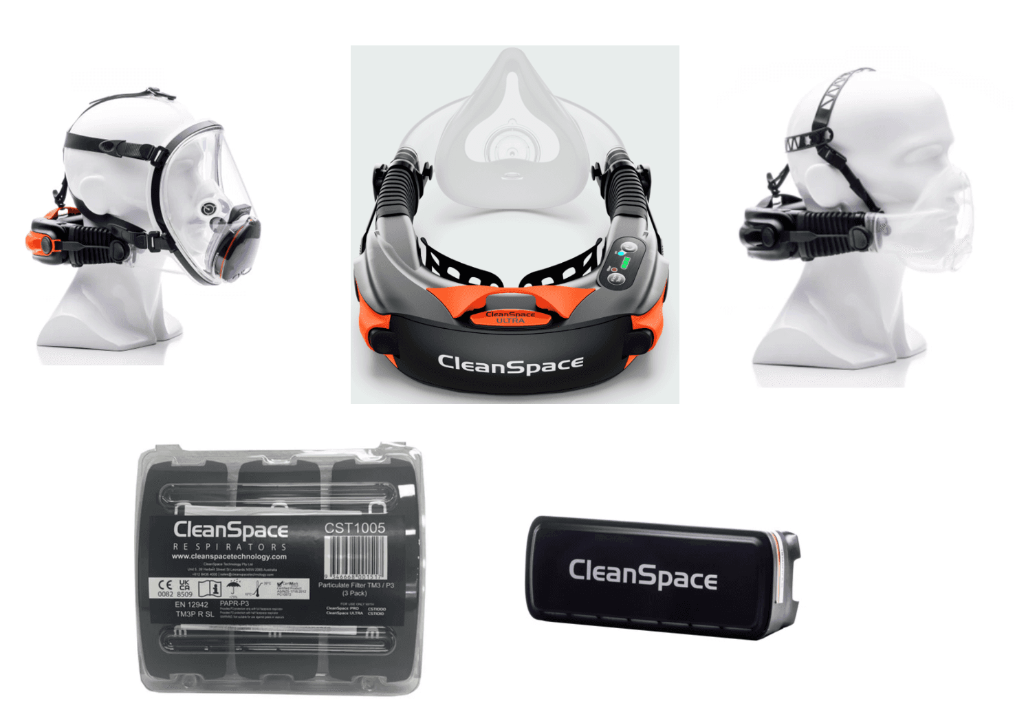 Cleanspace Respirator Kit: CST Ultra Power Unit+Mask+Filters – HERO