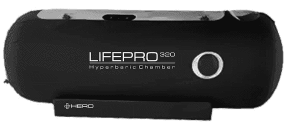 Portable Hyperbaric Oxygen Chamber - Boost Your Wellness with the HERO LifePro 320 in black, ideal for home respiratory care and recovery.