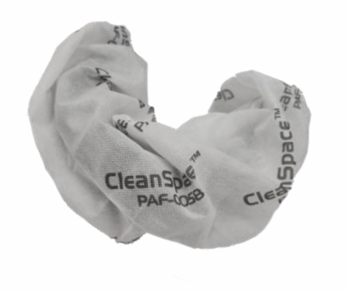 Disposable CleanSpace Coverall PAF-0058 pre-filter protector for full face respirators, ideal for preserving mask visor during industrial use.
