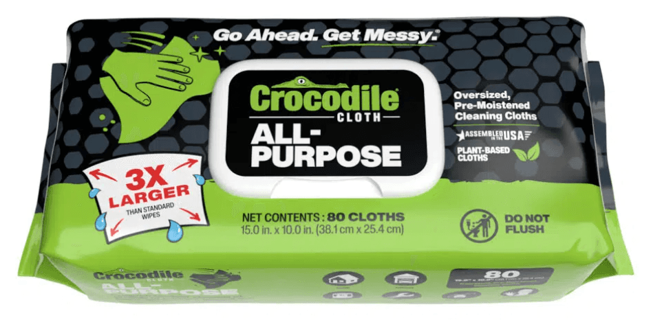 Crocodile Cloth: Eco-Friendly Multi-Surface Cleaning Wipes