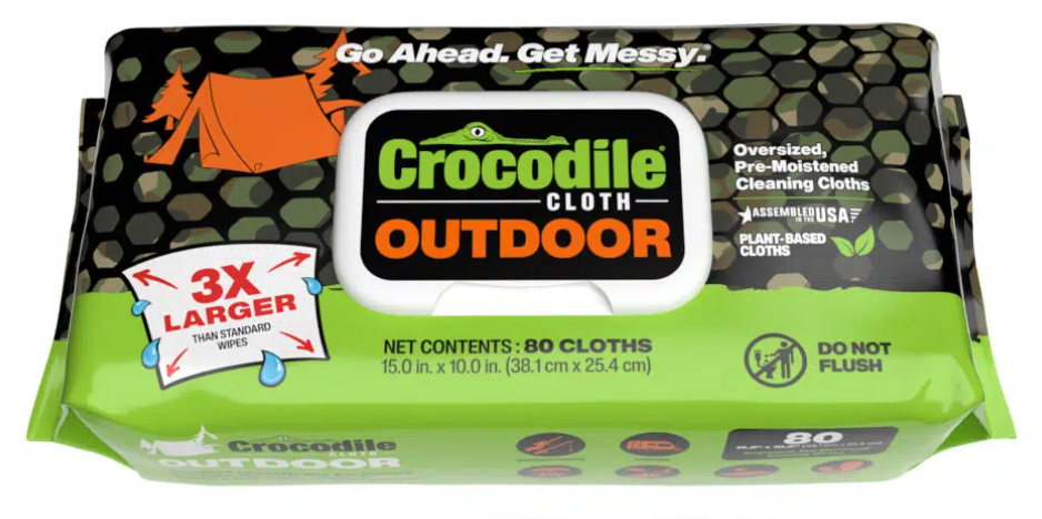 Crocodile Cloth: Ultimate Outdoor Plant-Based Cleaning Wipes