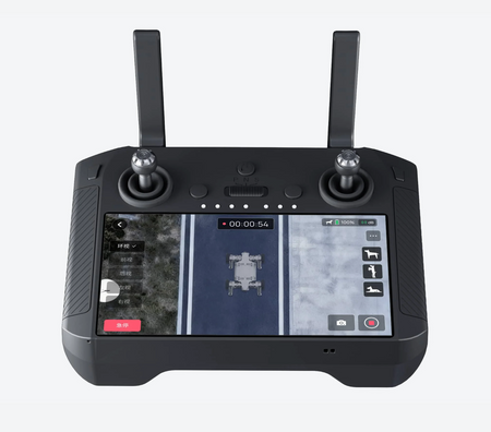 Remote control drone with dual joysticks and camera display