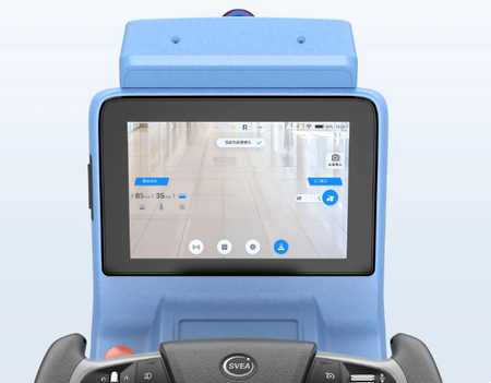 Touchscreen control panel for PUDU D5 security robot