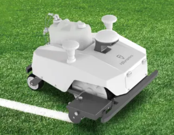 FJDynamics PaintMaster Pro robotic lawn mower on grass