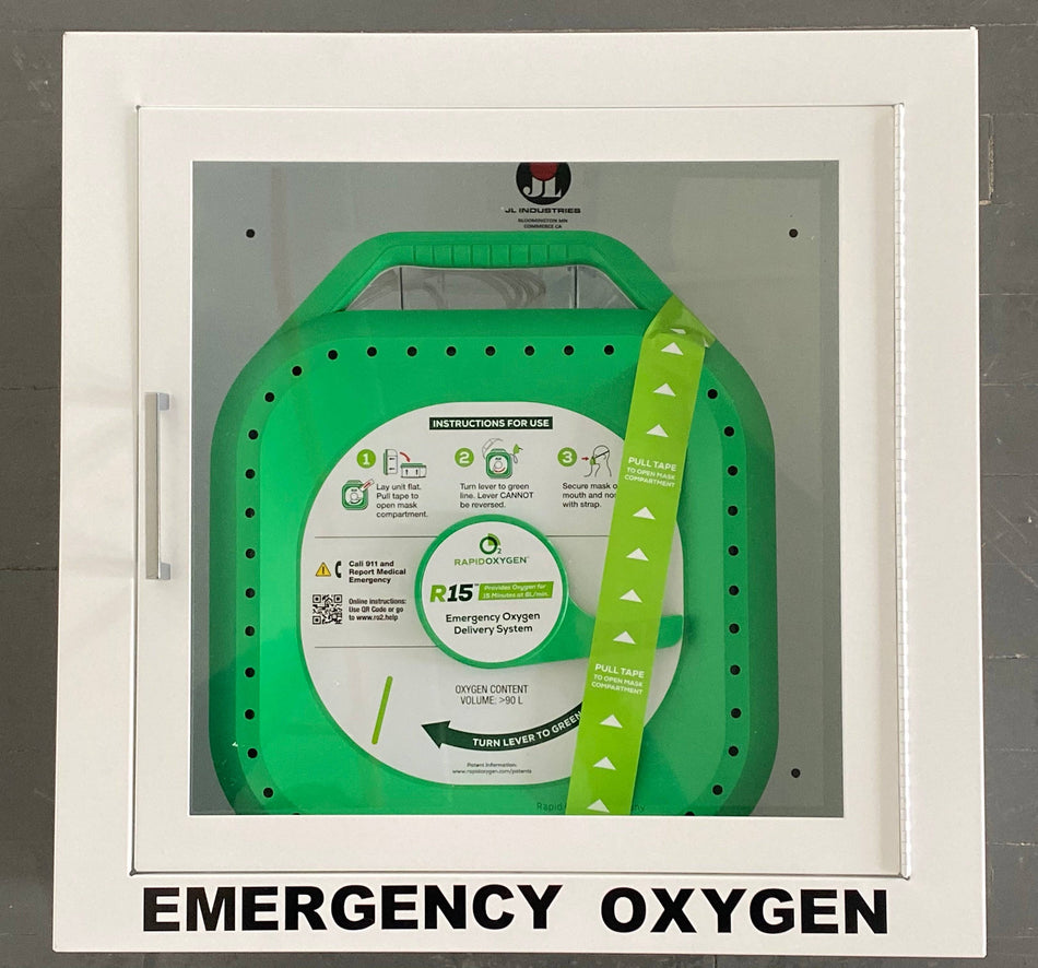 R15 Oxygen Cabinet (R15 Not Included, No Alarm Price Shown, 3 Alarms Available)